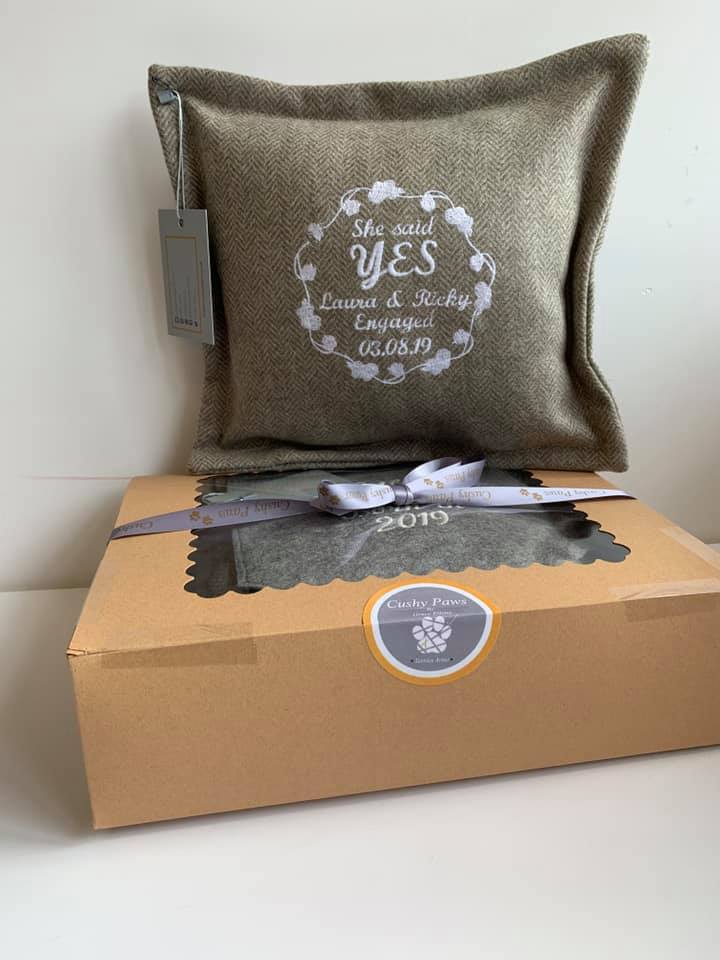 Personalised Baby/Engagement Cushion