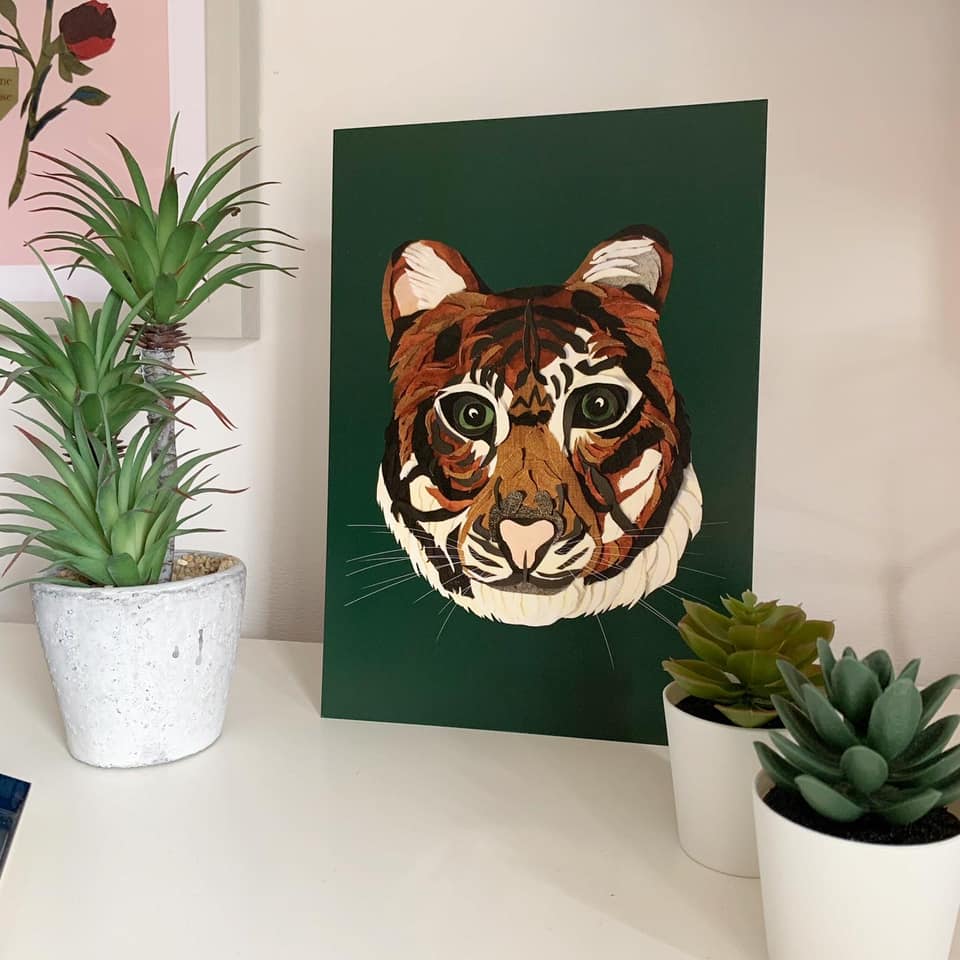 Tiger A4 print
