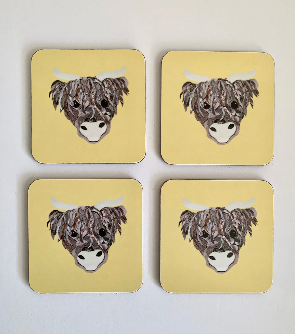 Highland Cow Coaster