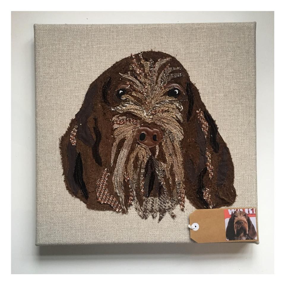 Commission Pet Portrait canvas (Small) with name