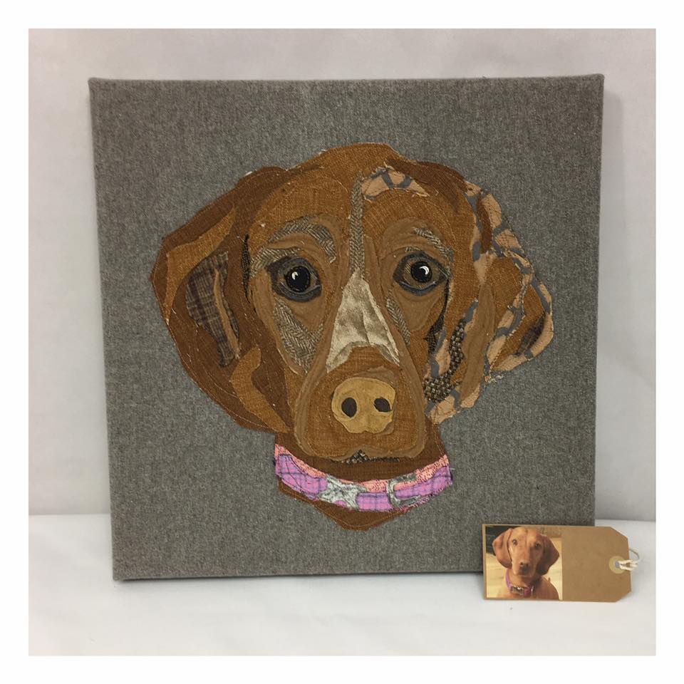 Commission Pet Portrait canvas (Small) with name