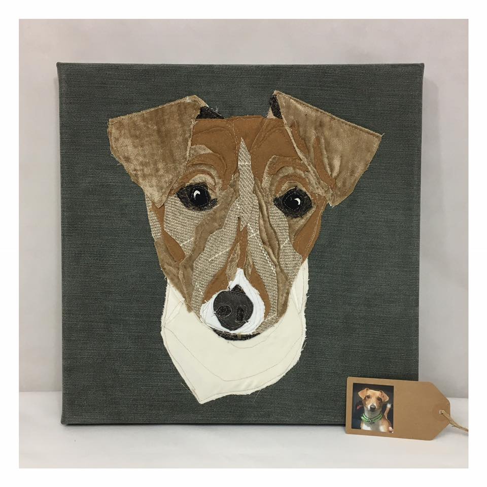 Commission Pet Portrait canvas (Small) with name