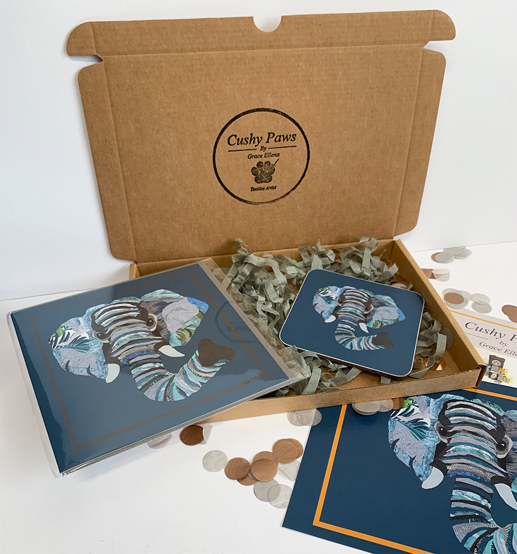 Set of Coasters and card Gift set