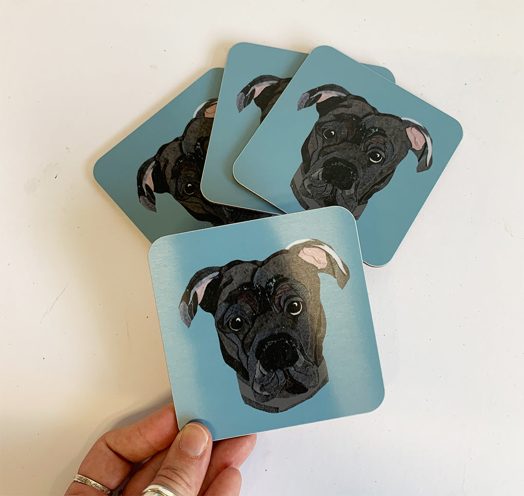 Staffy Coaster