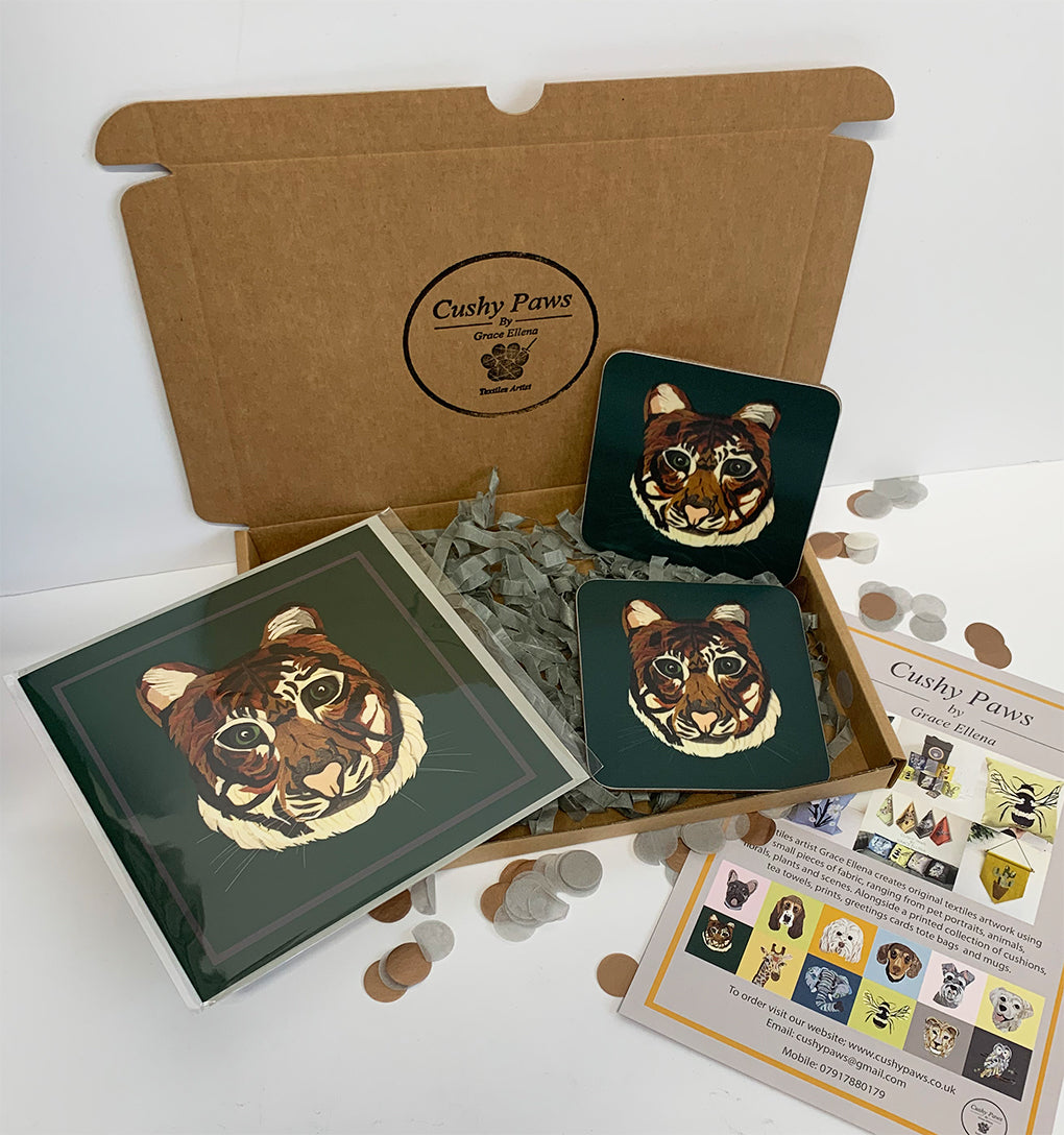 Set of Coasters and card Gift set