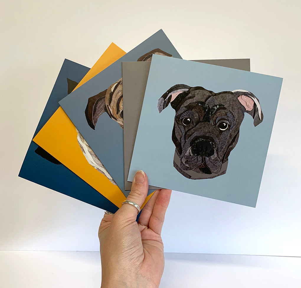 Staffy- Dog Greetings Card